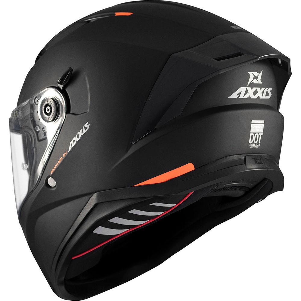 Axxis Panther SV Solid A1 Full Face Helmet Matt Black  - FREE UK Delivery - Moto Central