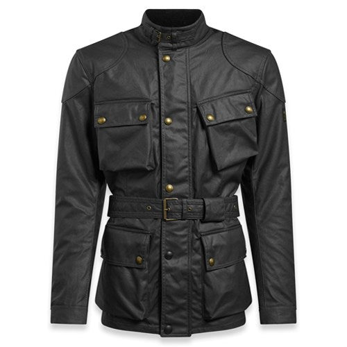 Belstaff Trialmaster Pro Waxed Cotton Jacket Black - FREE UK Shipping, FREE 365 Day Returns | Moto Central