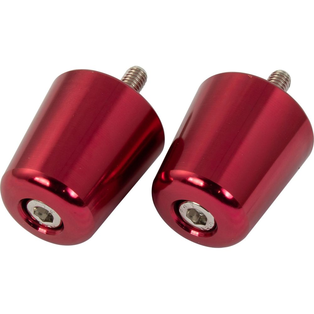 Bike It Alloy Suzuki Flush Type Bar End Weights Red