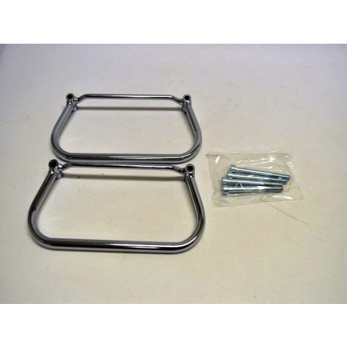 Longride Pannier Fitting Kit Chrome For Suzuki VL 800 Intruder Volusia Models - FREE UK Shipping, FREE 365 Day Returns | Moto Central