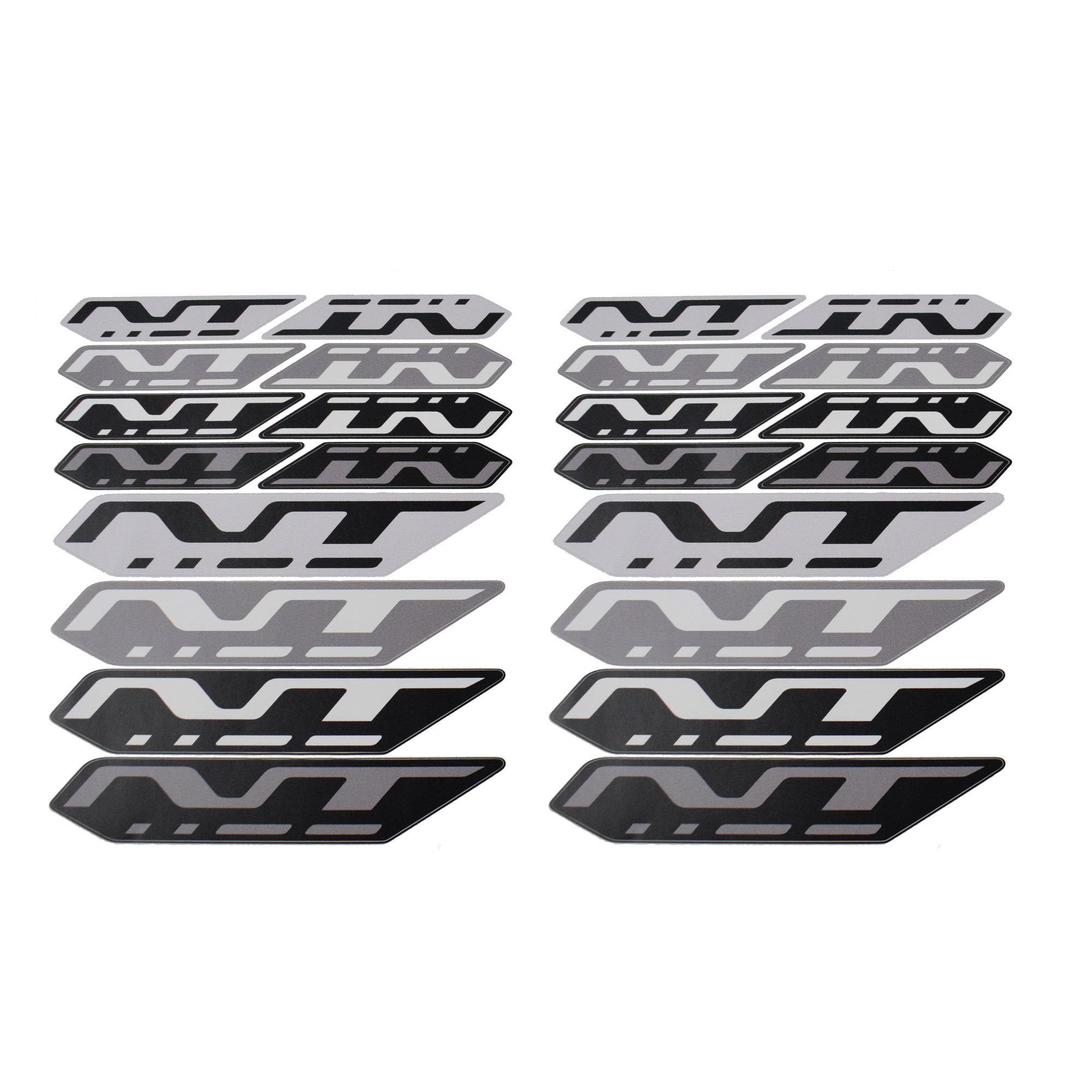 Pyramid Decals Black/Grey For Honda NT1100 Set Of 24