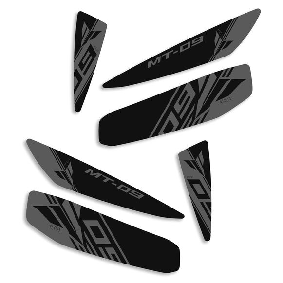 Pyramid Decals Black / Grey For Yamaha MT-09 2021-2023 - Set of 6