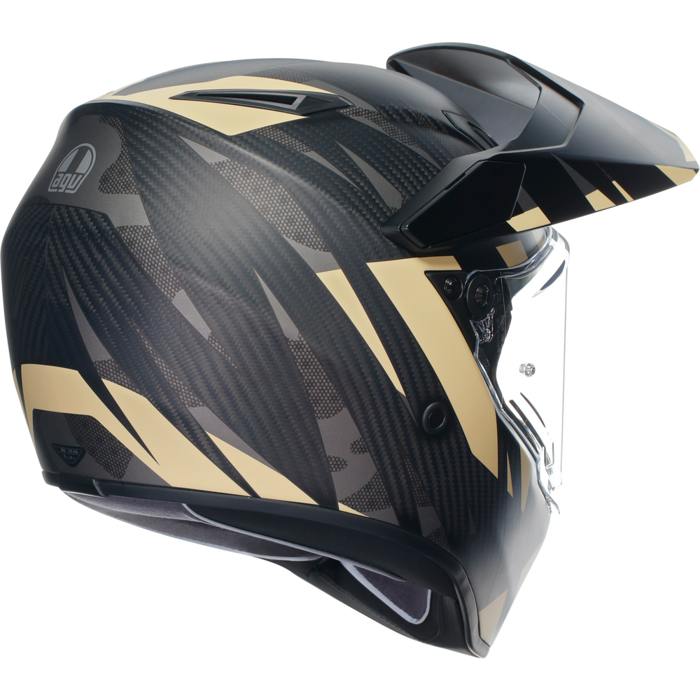 AGV AX9 ECE 22.06 Steppa Full Face Helmet Carbon / Grey / Sand