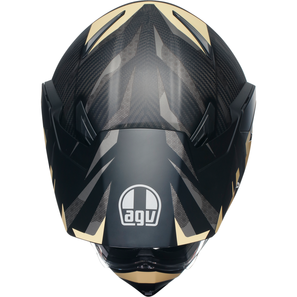 AGV AX9 ECE 22.06 Steppa Full Face Helmet Carbon / Grey / Sand