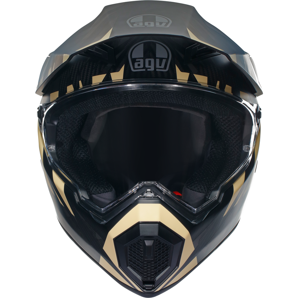 AGV AX9 ECE 22.06 Steppa Full Face Helmet Carbon / Grey / Sand