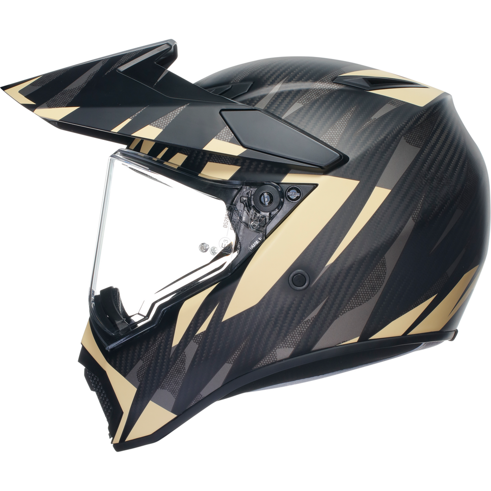 AGV AX9 ECE 22.06 Steppa Full Face Helmet Carbon / Grey / Sand