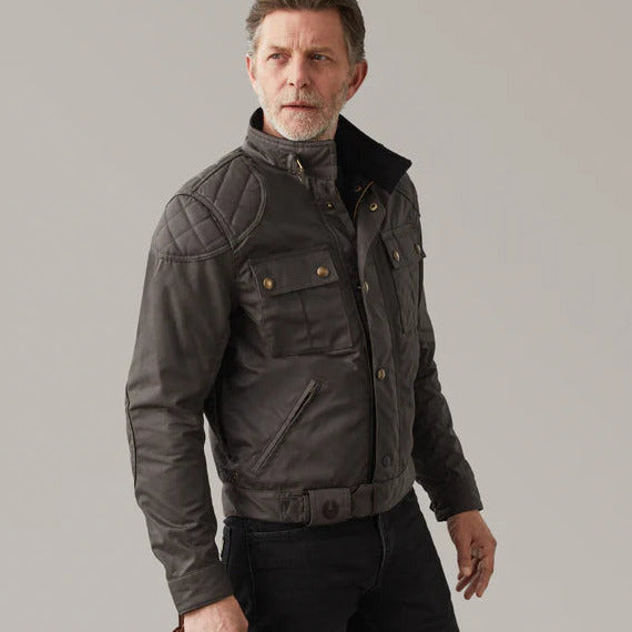 Belstaff Brooklands Waxed Cotton Jacket Mahogany