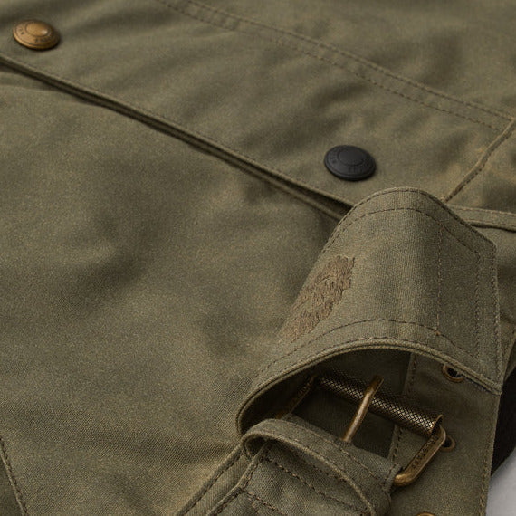 Belstaff Brooklands Waxed Cotton Jacket Olive