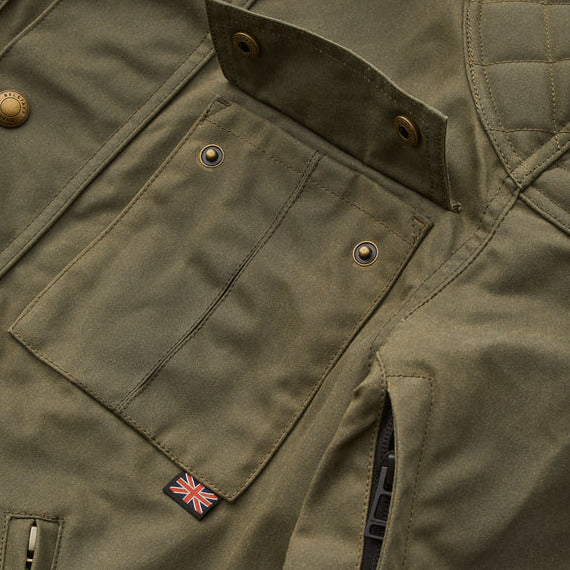 Belstaff Brooklands Waxed Cotton Jacket Olive