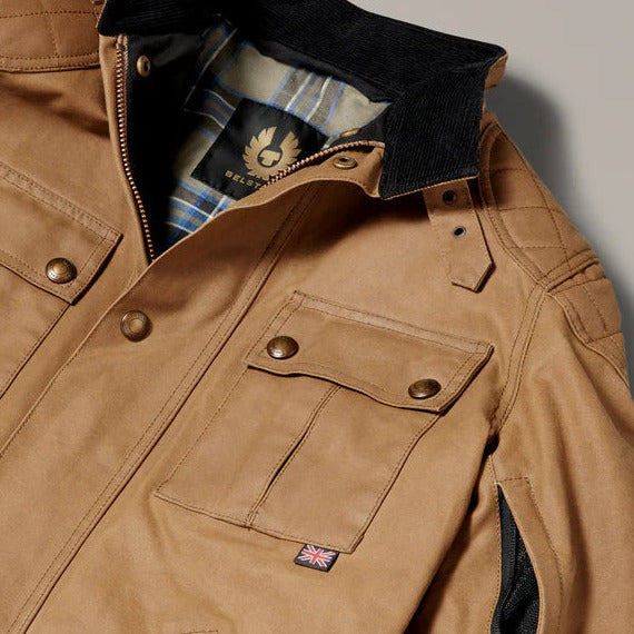 Belstaff Brooklands Waxed Cotton Jacket Sand