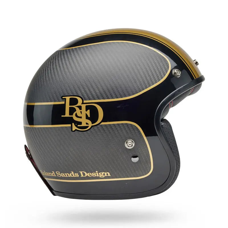 Bell Custom 500 Carbon RSD Player ECE 22.06 Black / Gold FREE UK Delivery, FREE 365 Day Returns | Moto Central