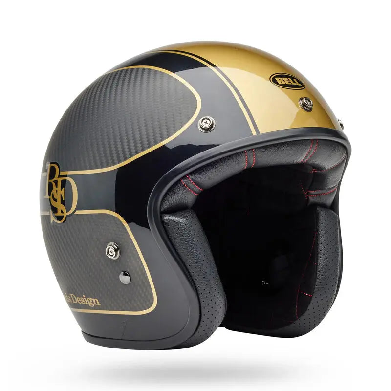 Bell Custom 500 Carbon RSD Player ECE 22.06 Black / Gold FREE UK Delivery, FREE 365 Day Returns | Moto Central