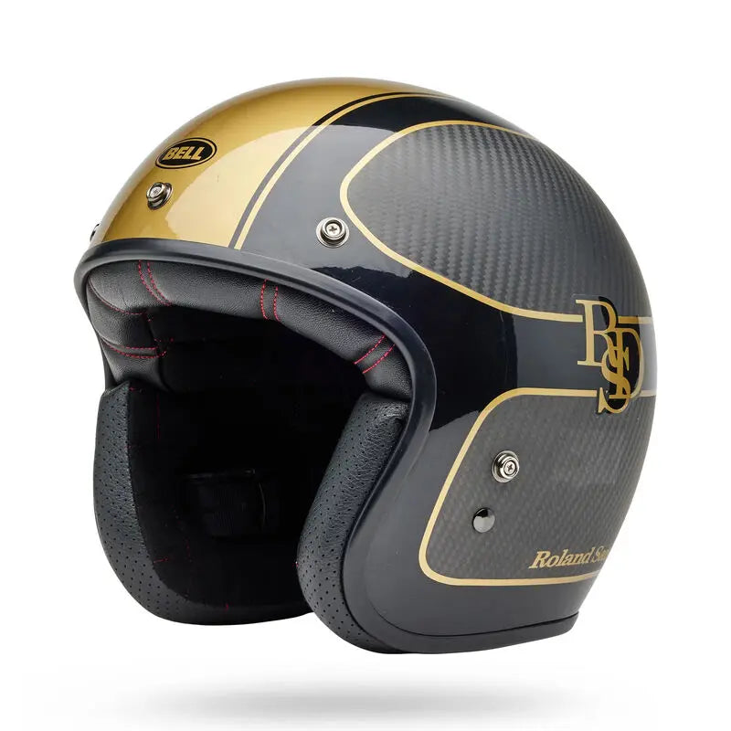 Bell Custom 500 Carbon RSD Player ECE 22.06 Black / Gold FREE UK Delivery, FREE 365 Day Returns | Moto Central