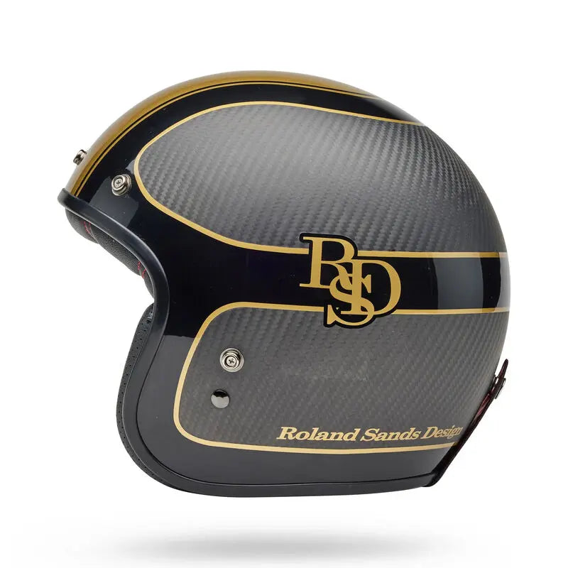 Bell Custom 500 Carbon RSD Player ECE 22.06 Black / Gold FREE UK Delivery, FREE 365 Day Returns | Moto Central