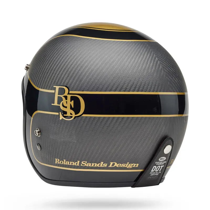 Bell Custom 500 Carbon RSD Player ECE 22.06 Black / Gold FREE UK Delivery, FREE 365 Day Returns | Moto Central