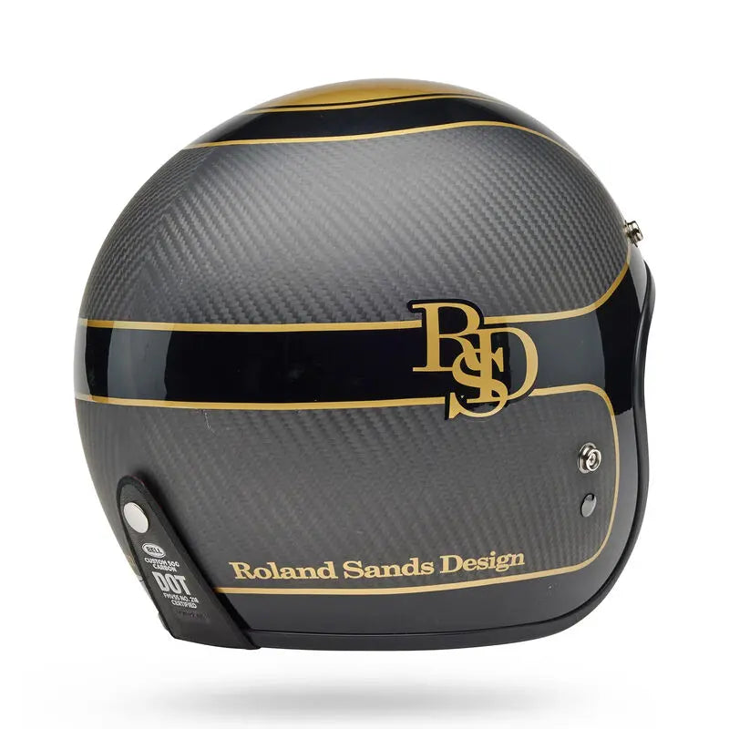 Bell Custom 500 Carbon RSD Player ECE 22.06 Black / Gold FREE UK Delivery, FREE 365 Day Returns | Moto Central