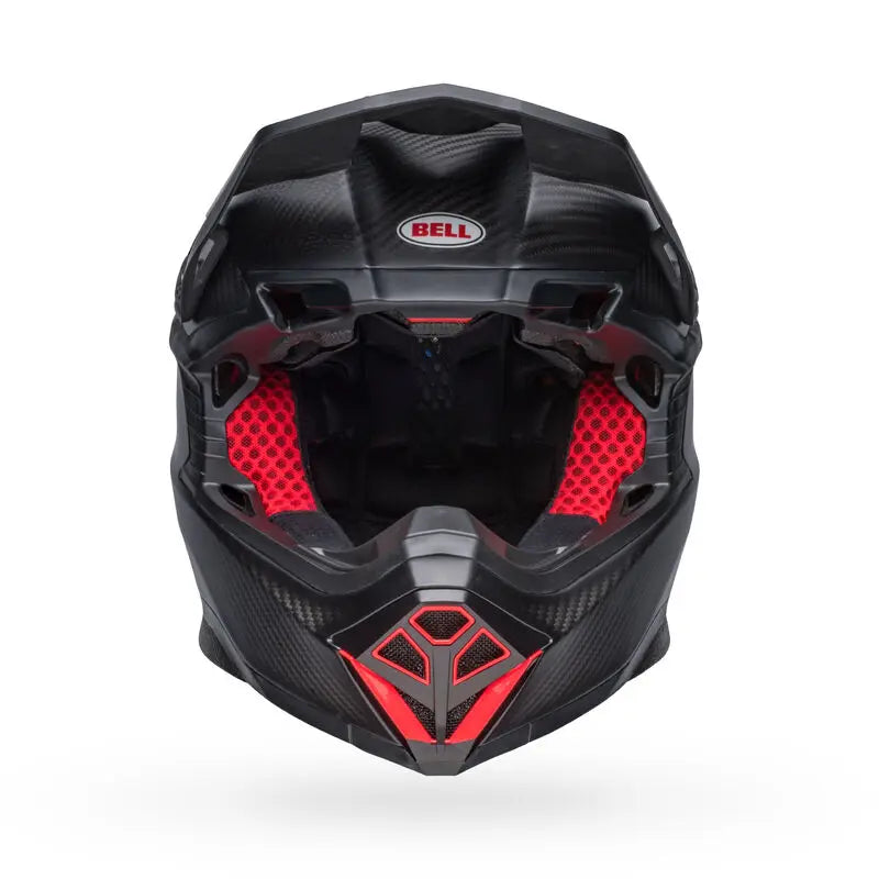 Bell Moto-10 Spherical ECE 22.06 Satin Gloss Black / Red FREE UK Delivery, FREE 365 Day Returns | Moto Central