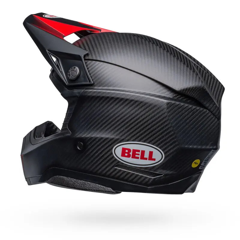 Bell Moto-10 Spherical ECE 22.06 Satin Gloss Black / Red FREE UK Delivery, FREE 365 Day Returns | Moto Central