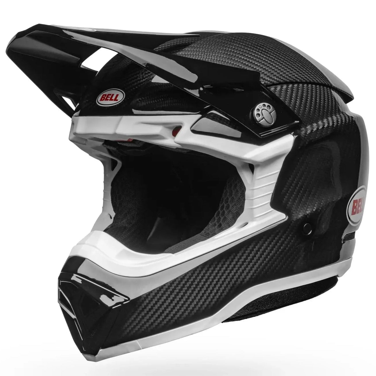 Bell Moto-10 Spherical Solid ECE 22.06 Black / White FREE UK Delivery, FREE 365 Day Returns | Moto Central