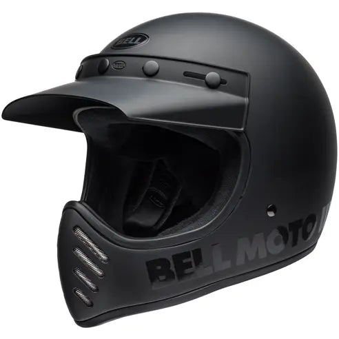 Bell Moto 3 Full Face Helmet Classic Matt Black - FREE UK Shipping, FREE 365 Day Returns | Moto Central