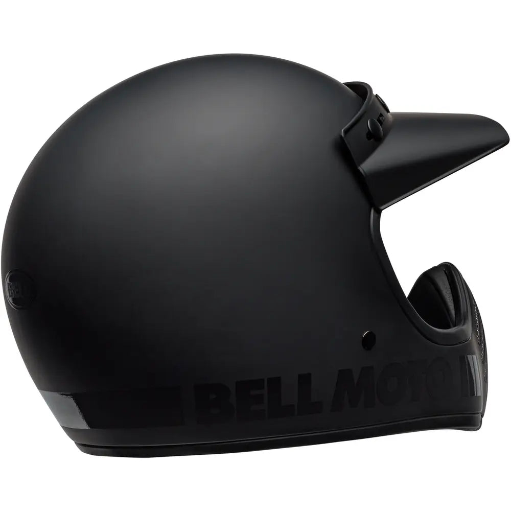 Bell Moto 3 Full Face Helmet Classic Matt Black - FREE UK Shipping, FREE 365 Day Returns | Moto Central