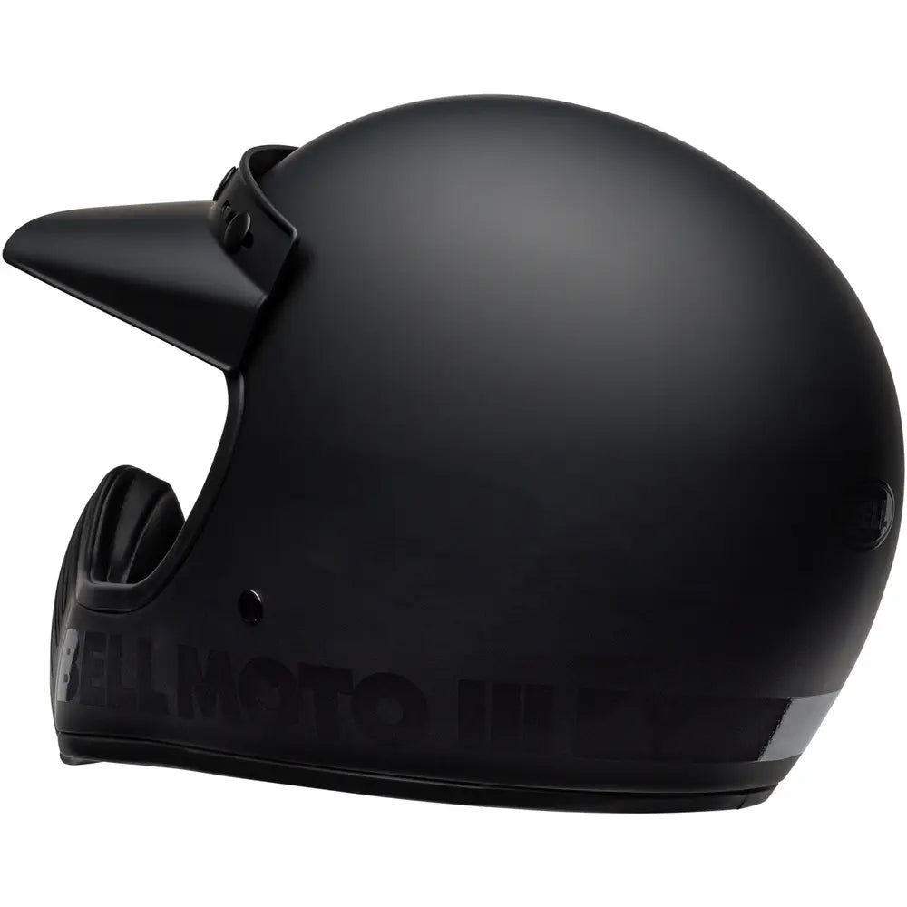 Bell Moto 3 Full Face Helmet Classic Matt Black - FREE UK Shipping, FREE 365 Day Returns | Moto Central