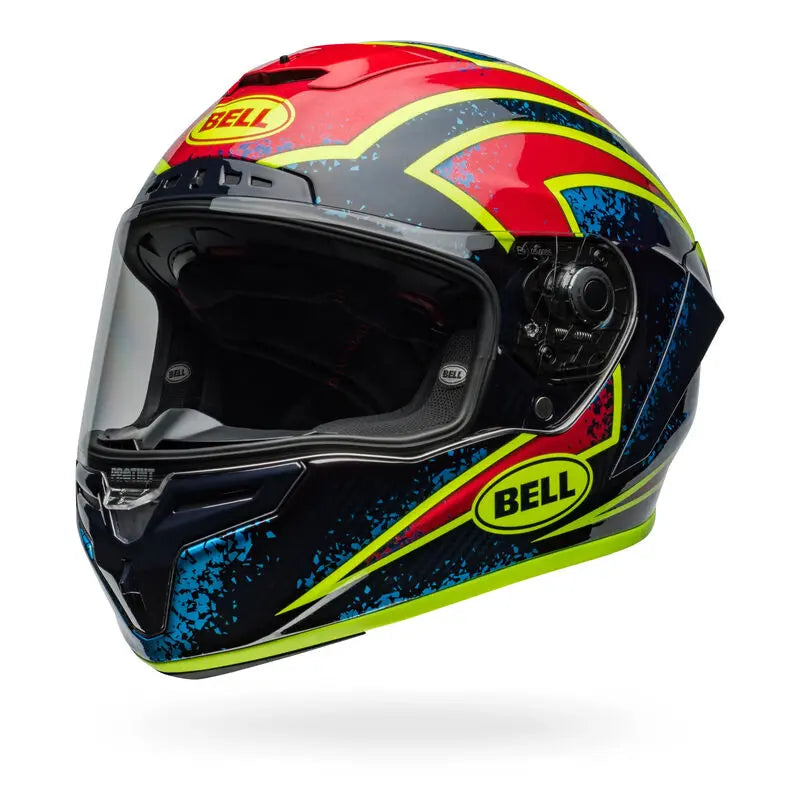 Bell Race Star DLX Flex Xenon ECE 22.06 Blue / Retina FREE UK Delivery, FREE 365 Day Returns | Moto Central