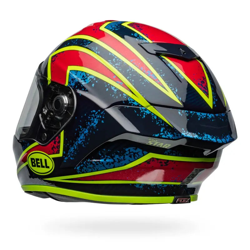 Bell Race Star DLX Flex Xenon ECE 22.06 Blue / Retina FREE UK Delivery, FREE 365 Day Returns | Moto Central