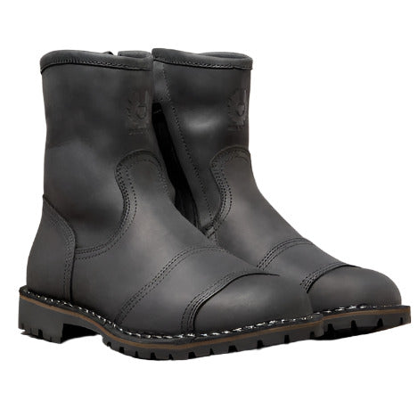 Belstaff Duration Short Leather Boots Black  - FREE UK Shipping, FREE 365 Day Returns | Moto Central