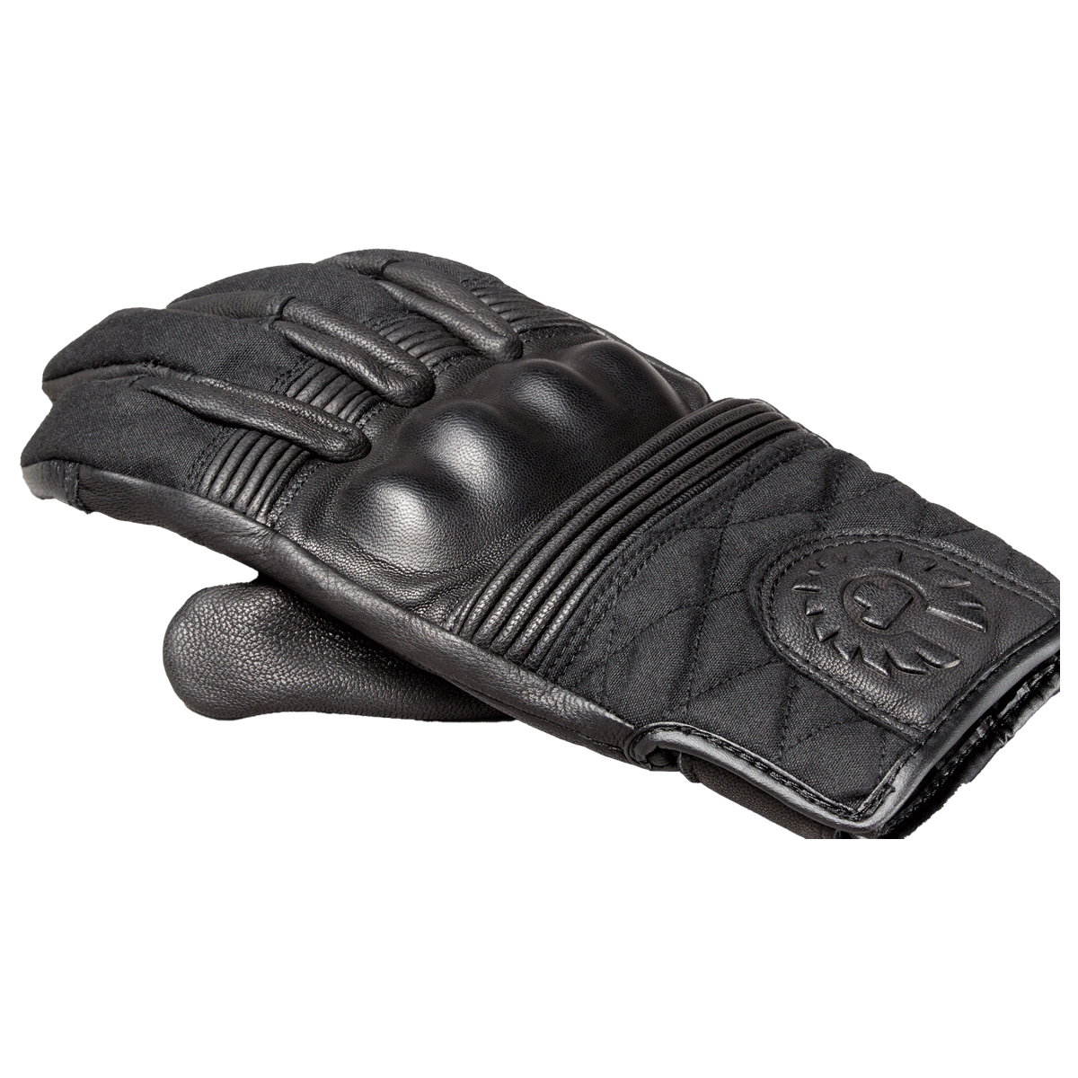 Belstaff Hampstead Leather Gloves Black / Black FREE UK Delivery, FREE 365 Day Returns | Moto Central