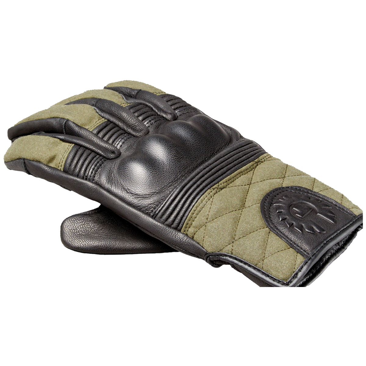 Belstaff Hampstead Leather Gloves Black / Forest Green FREE UK Delivery, FREE 365 Day Returns | Moto Central