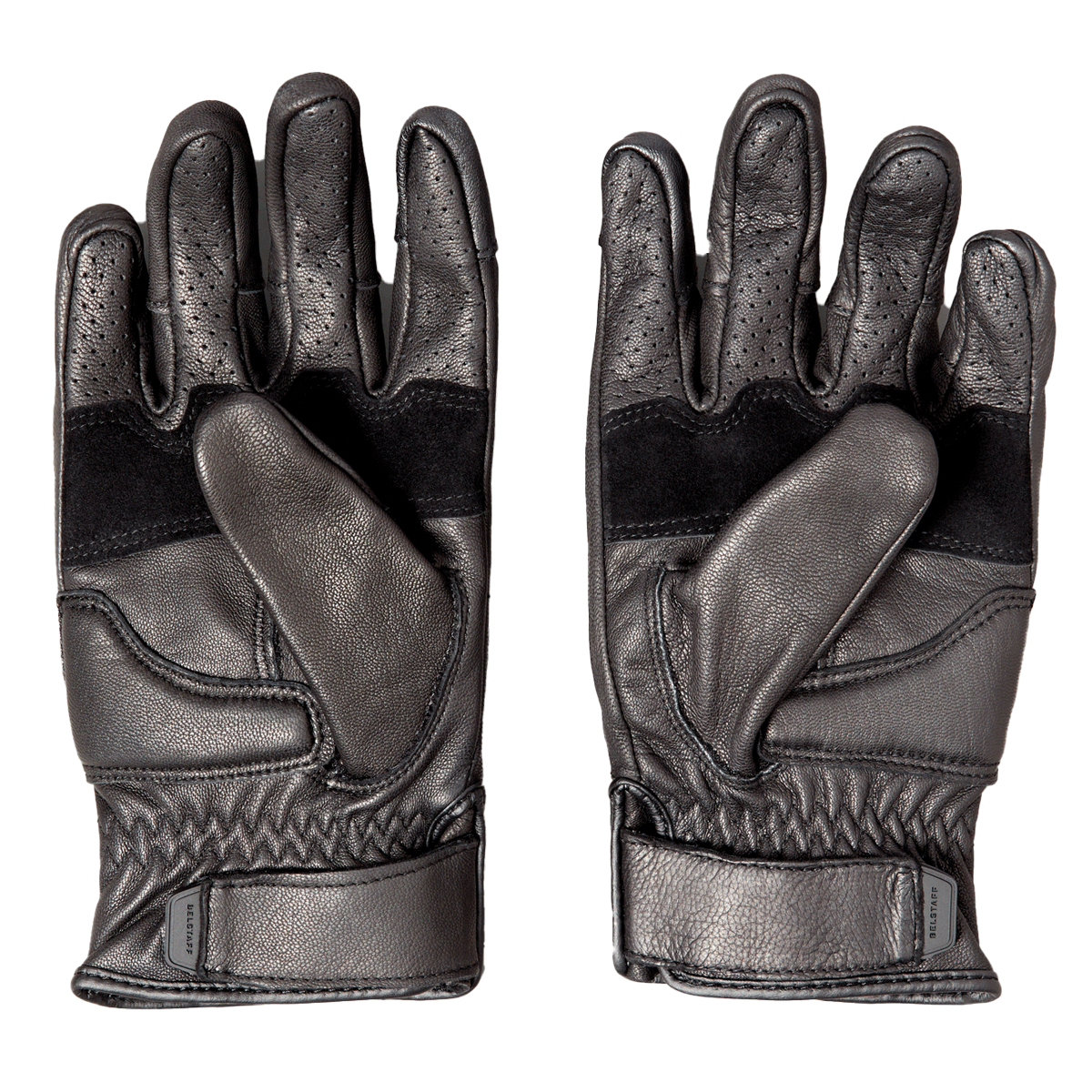 Belstaff Hampstead Leather Gloves Black / Forest Green FREE UK Delivery, FREE 365 Day Returns | Moto Central