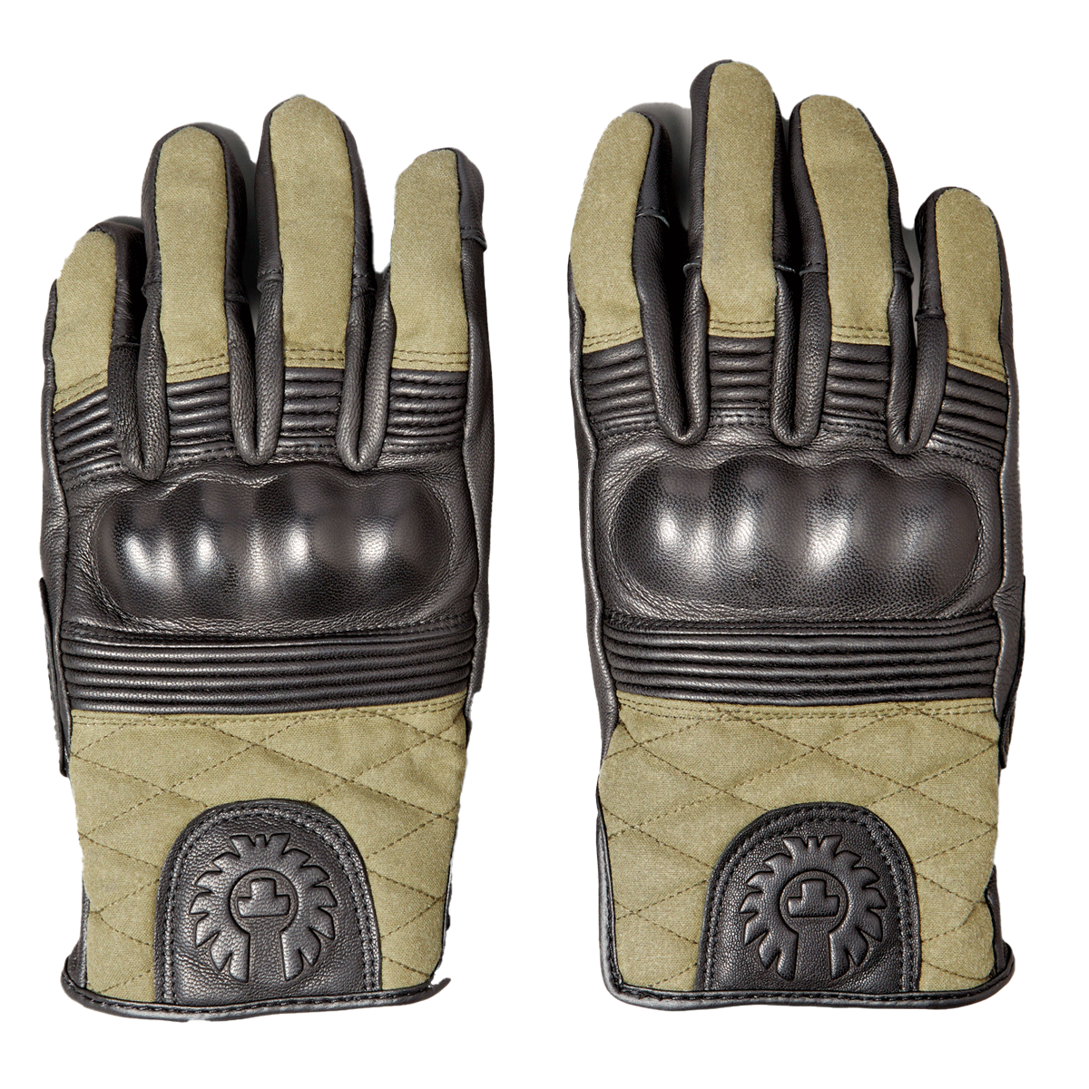 Belstaff Hampstead Leather Gloves Black / Forest Green FREE UK Delivery, FREE 365 Day Returns | Moto Central