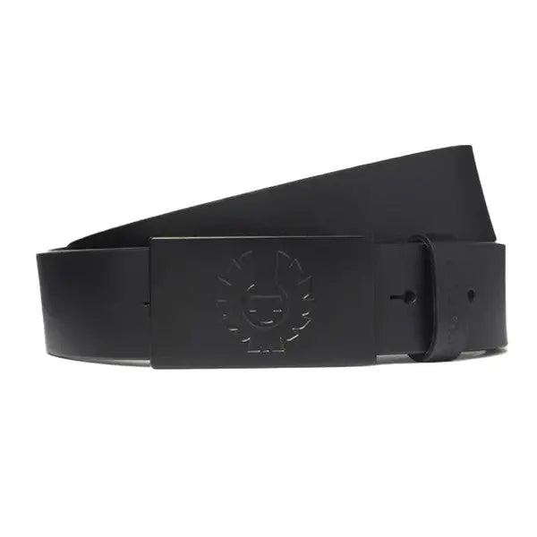 Belstaff Phoenix Buckle Belt Black / Black FREE UK Delivery, FREE 365 Day Returns | Moto Central