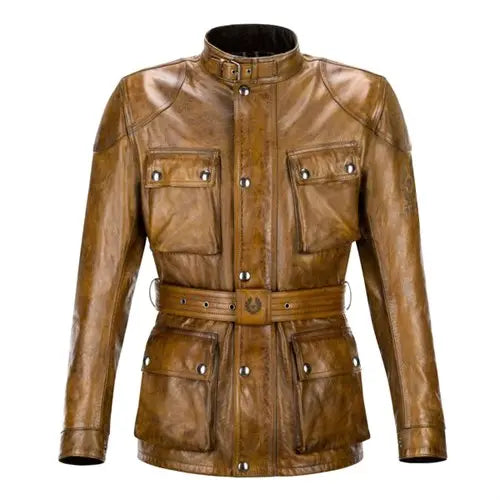 Belstaff Trialmaster Pro Leather Jacket Burnt Cuero FREE UK Delivery FREE Return Moto Central