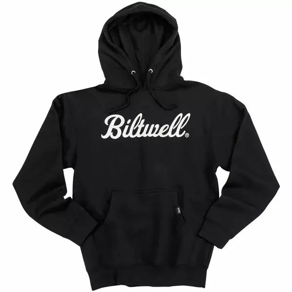 Biltwell Script Pullover Hoodie Black - FREE UK Shipping, FREE 365 Day Returns | Moto Central