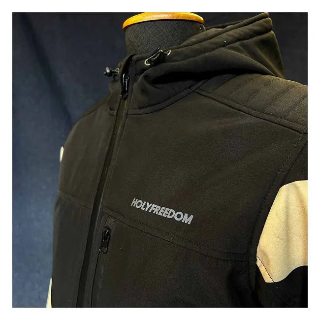 Holy Freedom Prison Softshell Jacket White / Black  - FREE UK Shipping, FREE 365 Day Returns | Moto Central