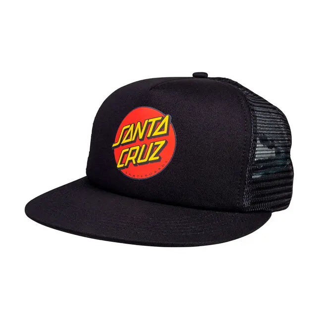 Santa Cruz Dot Mesh Cap Black / Black  - FREE UK Shipping, FREE 365 Day Returns | Moto Central