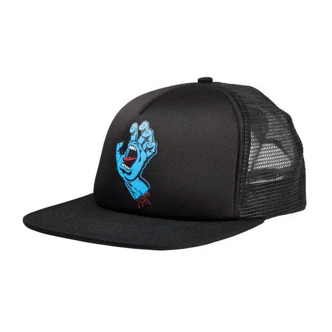 Santa Cruz Hand Mesh Back Cap Black / Black  - FREE UK Shipping, FREE 365 Day Returns | Moto Central