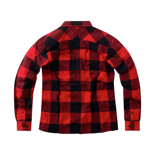 West Coast Choppers Rigid Flannel Shirt Red / Black  - FREE UK Shipping, FREE 365 Day Returns | Moto Central