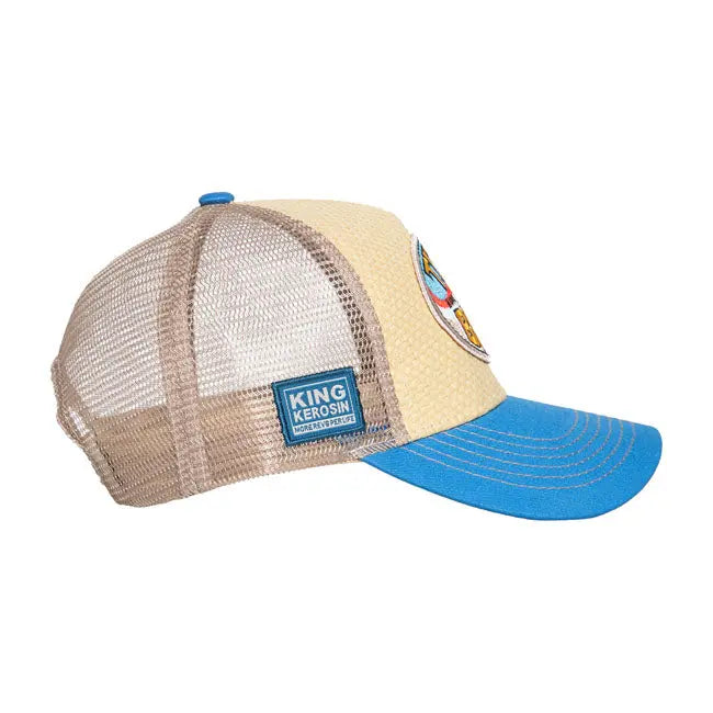 King Kerosin Titties And Beer Cap Beige / Blue  - FREE UK Shipping, FREE 365 Day Returns | Moto Central