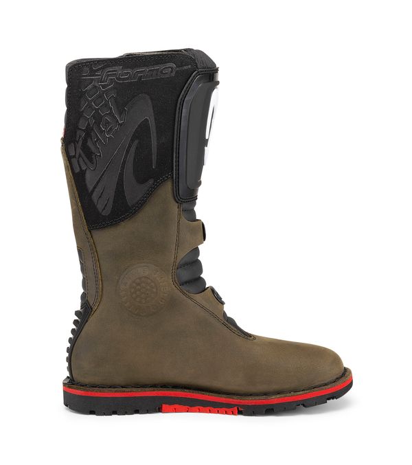 Forma Boulder Off-Road Boots Brown - FREE UK Shipping, FREE 365 Day Returns | Moto Central