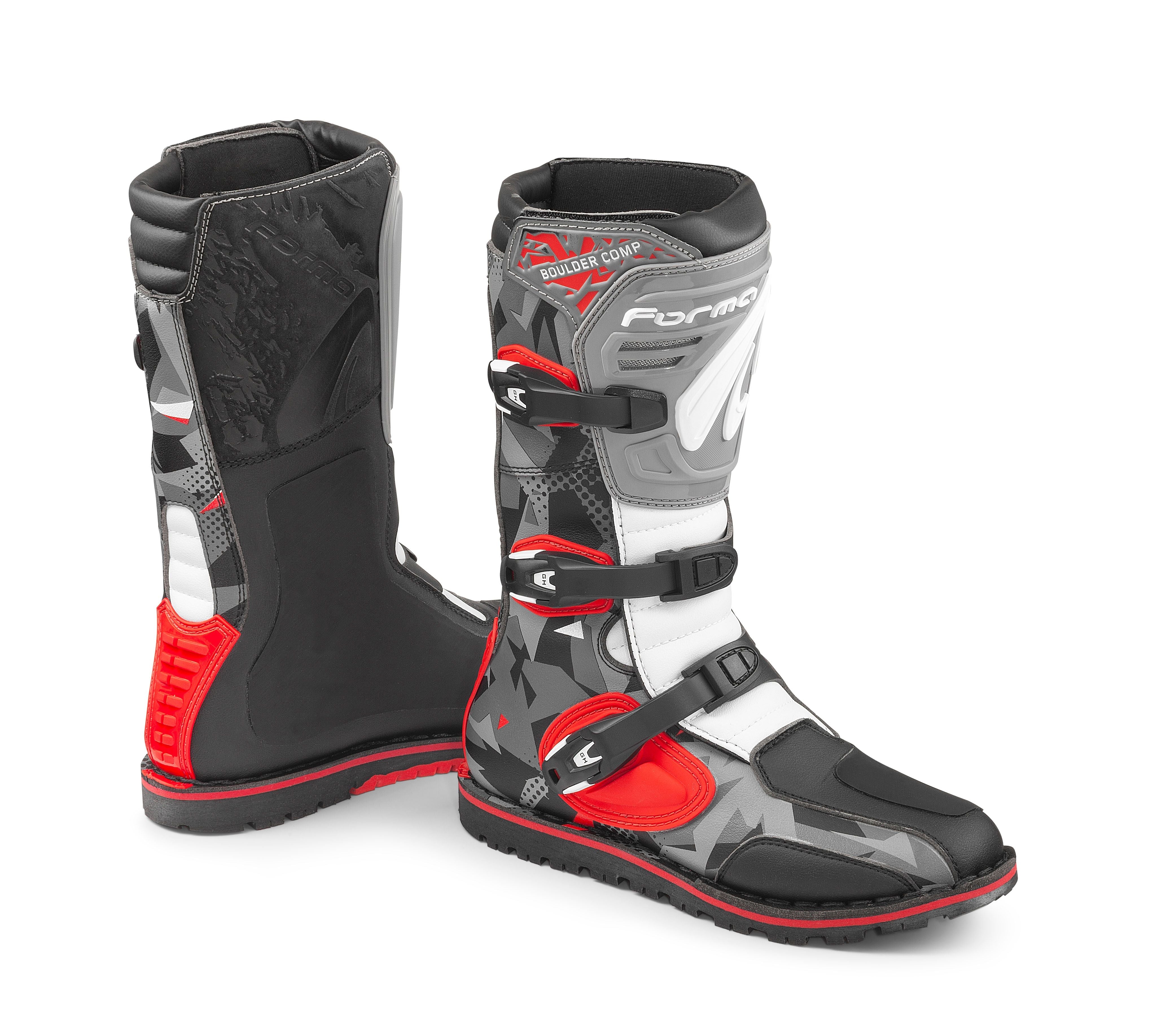 Forma Boulder Comp Off-Road Boots Camo / Red / White / Grey