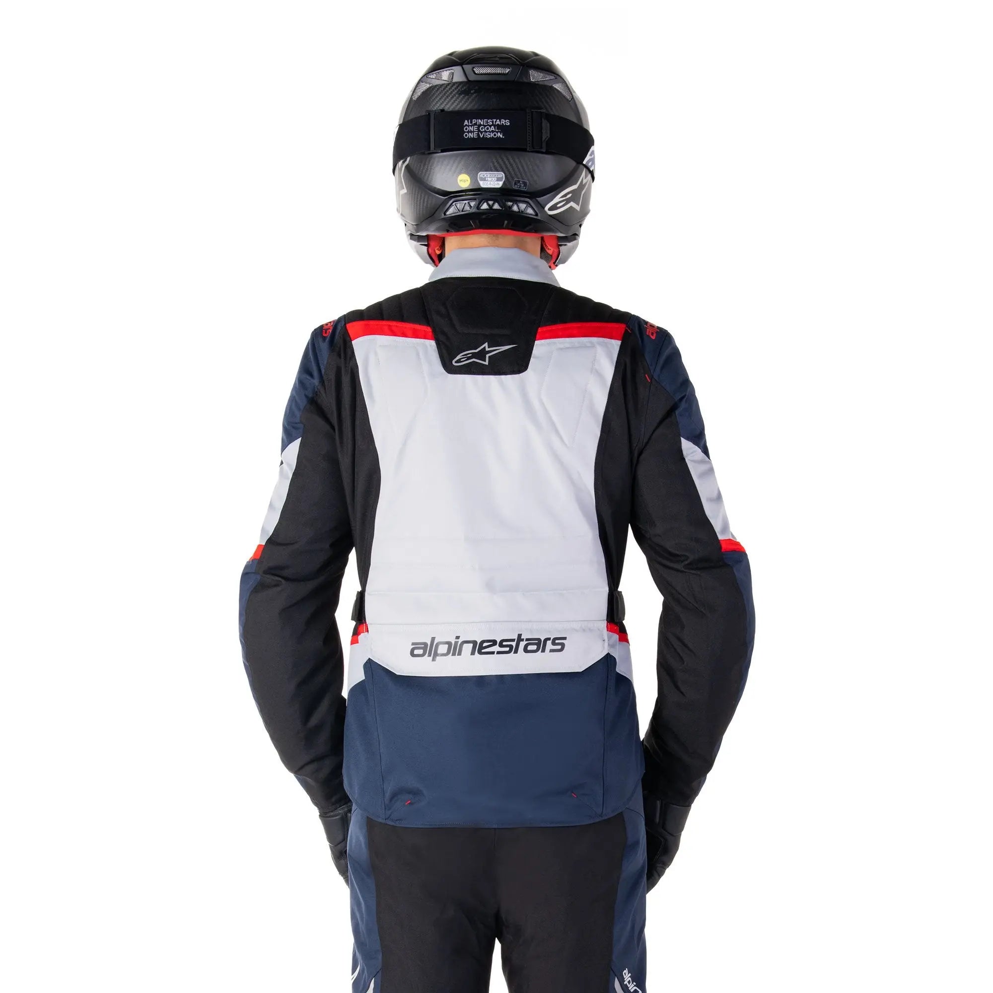 Alpinestars ST-1 Waterproof Textile Jacket Dark Blue / Black / Bright Red  - FREE UK Shipping, FREE 365 Day Returns | Moto Central