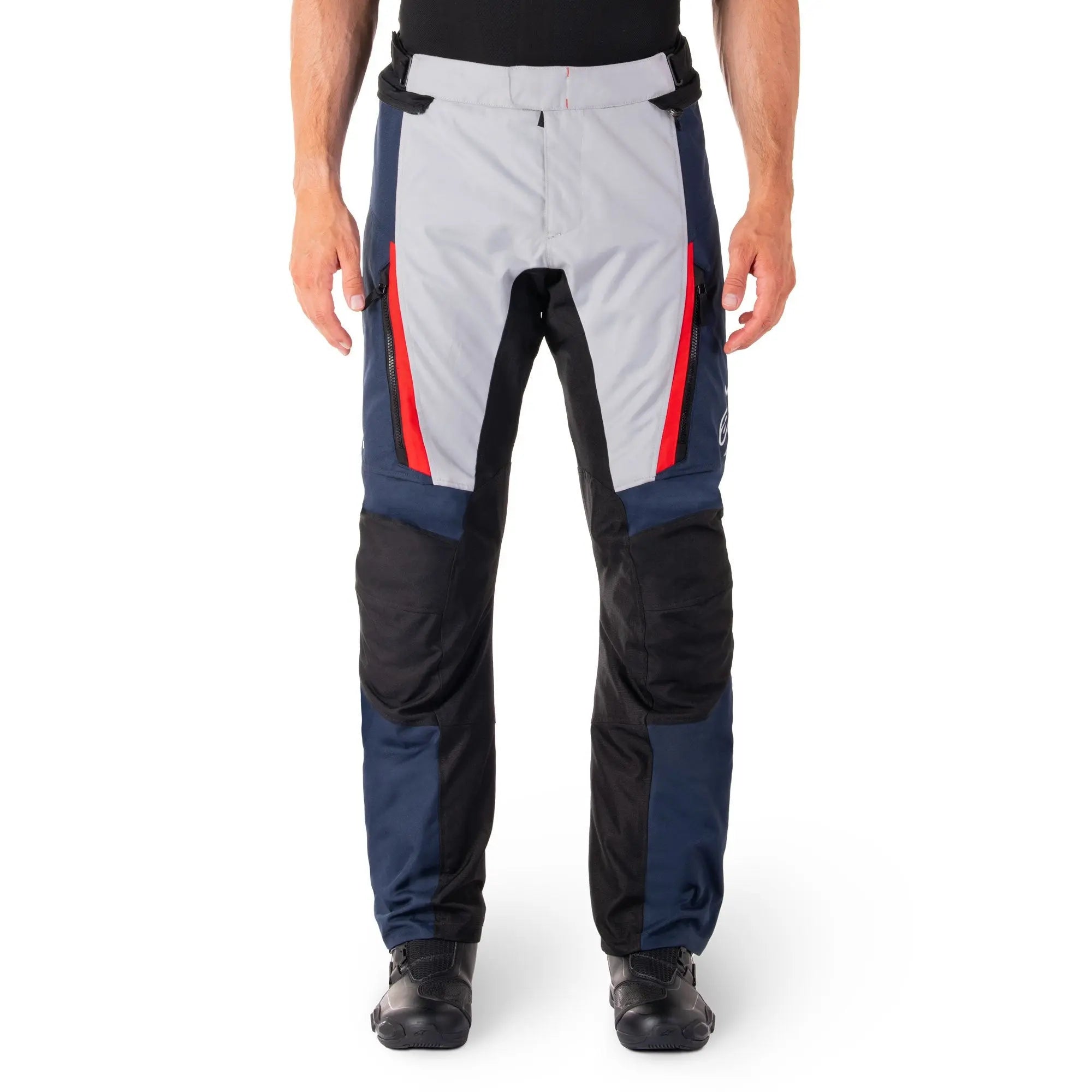 Alpinestars ST-1 Waterproof Textile Trouser Dark Blue / Black / Bright Red  - FREE UK Shipping, FREE 365 Day Returns | Moto Central