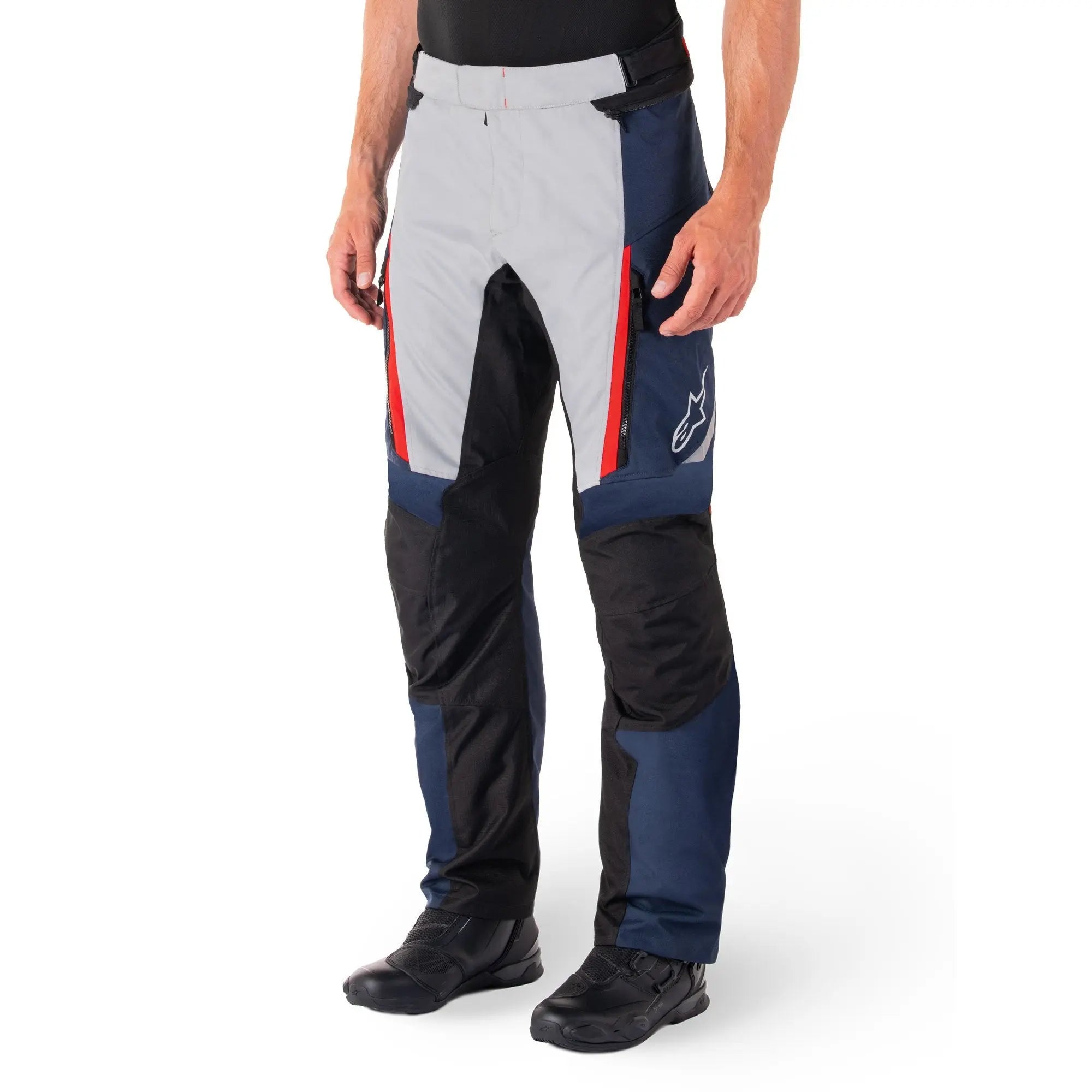 Alpinestars ST-1 Waterproof Textile Trouser Dark Blue / Black / Bright Red  - FREE UK Shipping, FREE 365 Day Returns | Moto Central