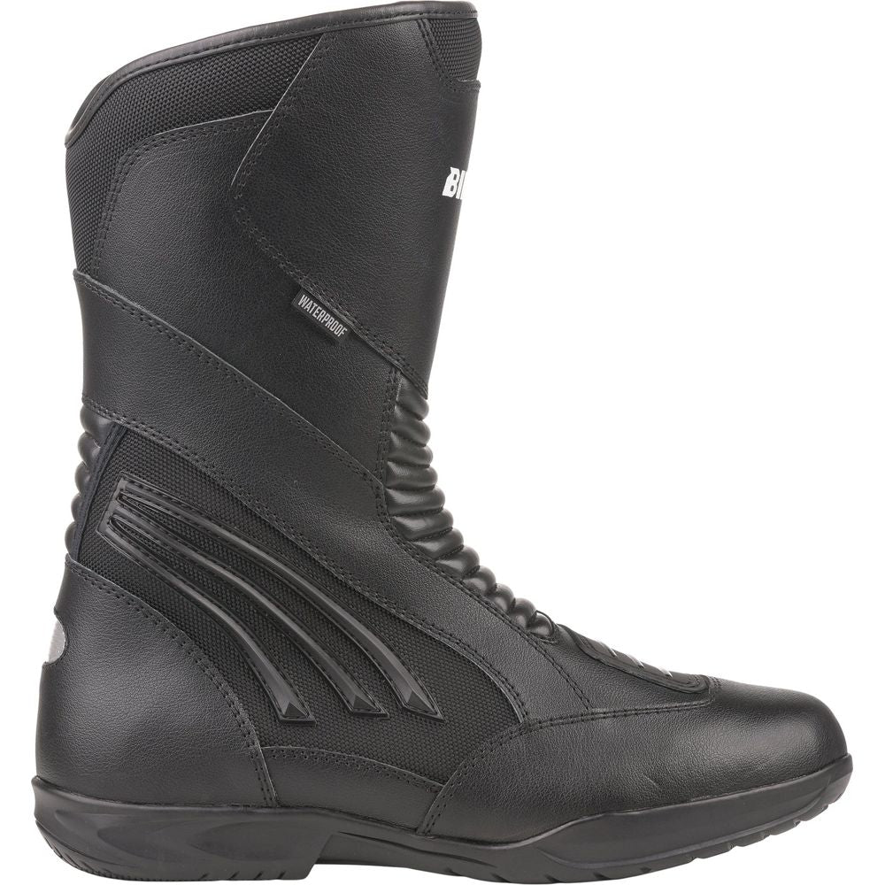 Bike It Burhou All-Seasons Waterproof Sports Touring Motorcycle Boots Black