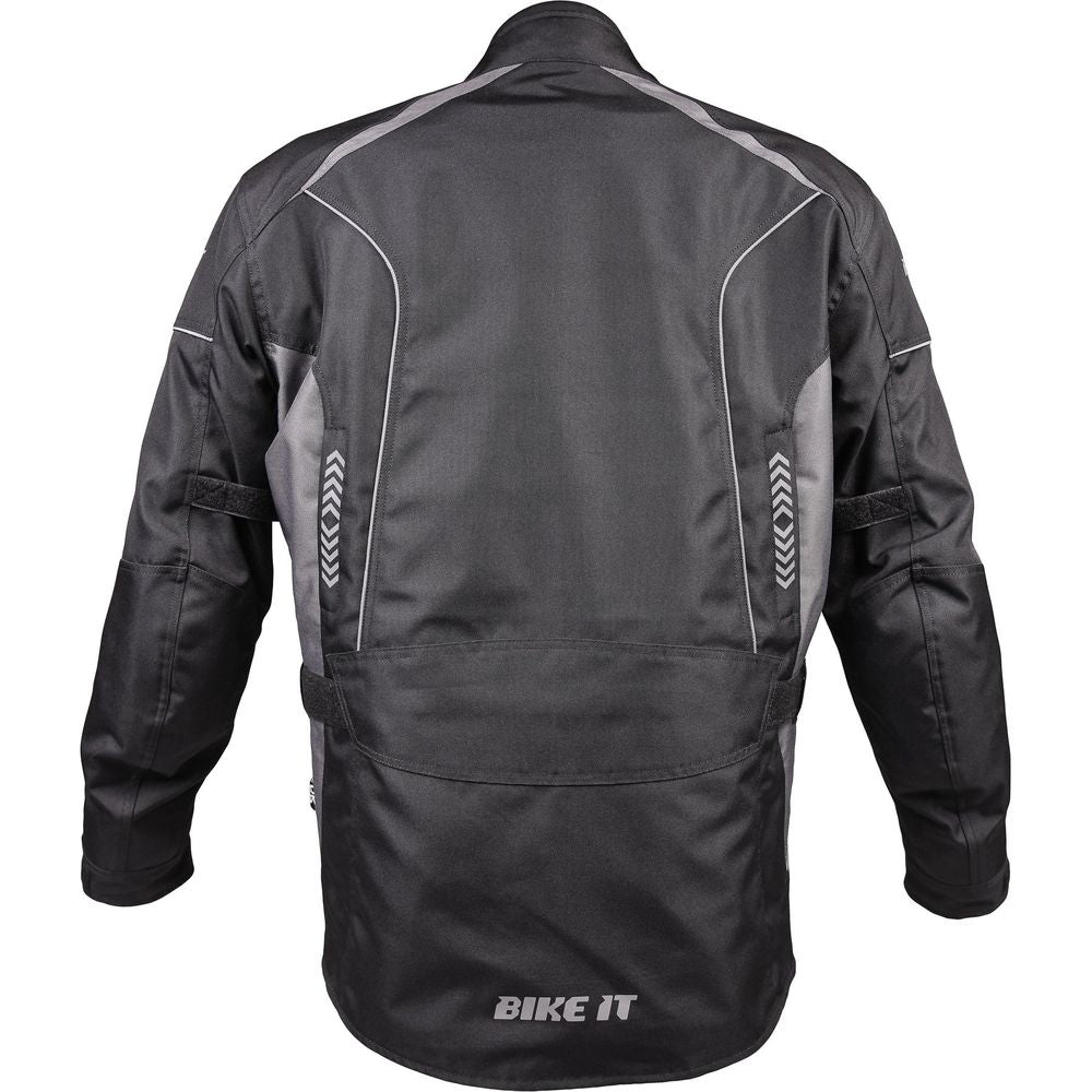 Bike It Burhou All-Season Motorcycle Adventure Jacket Black