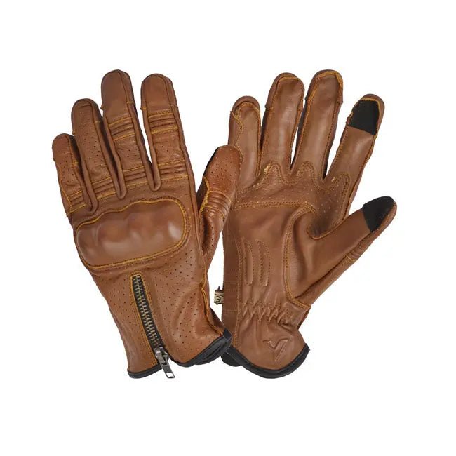 ByCity Amsterdam Leather Gloves Brown  - FREE UK Shipping, FREE 365 Day Returns | Moto Central