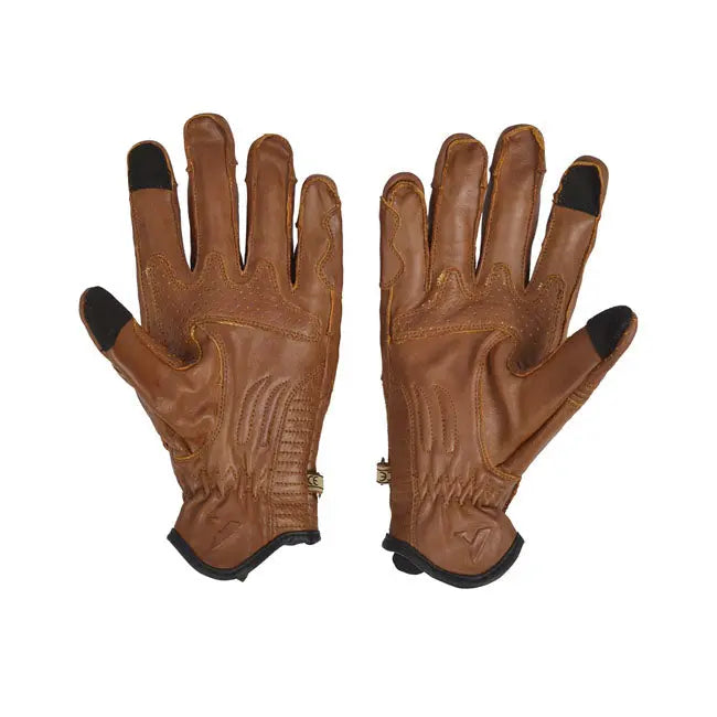 ByCity Amsterdam Leather Gloves Brown  - FREE UK Shipping, FREE 365 Day Returns | Moto Central